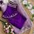 lavender Color hand work Silk Blend Saree