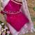 Pink Color hand work Silk Blend Saree