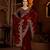 Maroon jimmy choo zari butti work embellished wedding wear saree