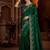 Green jimmy choo zari butti work embellished wedding wear saree