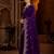 Purple jimmy choo zari butti work embellished wedding wear saree