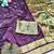 Wine zari woven paithani silk traditional saree with swarovski blouse piece