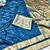 Firozi zari woven paithani silk traditional saree with swarovski blouse piece