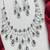 purple crystal bridal necklace earrings set  silver tone cz jewellery