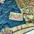 Firozi zari woven paithani silk traditional saree with swarovski blouse piece