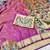 Pink zari woven paithani silk traditional saree with swarovski blouse piece