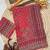 Orange Color Beautiful katdana and real mirror work Fox Georgette Saree