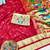 Maroon zari woven paithani silk traditional saree with swarovski blouse piece