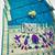 Rama zari woven paithani silk traditional saree with swarovski blouse piece