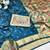 Firozi zari woven paithani silk traditional saree with swarovski blouse piece