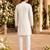 White lucknowi & sequence work rayon straight kurta