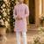 Pink lucknowi & sequence work rayon straight kurta