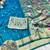 Rama zari woven paithani silk traditional saree with swarovski blouse piece