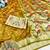 Gold zari woven paithani silk traditional saree with swarovski blouse piece