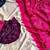 Pink Color Ajarak Print And Real Mirror Work Satin Saree