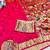 Pink zari woven paithani silk traditional saree with swarovski blouse piece