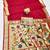Maroon zari woven paithani silk traditional saree with swarovski blouse piece