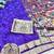 Purple zari woven paithani silk traditional saree with swarovski blouse piece