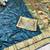 Blue zari woven paithani silk traditional saree with swarovski blouse piece
