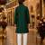 Green original mirror work viscos silk straight kurta