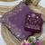 Lavender Color Embroidery Thread and Zari Work georgette Saree