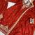 Orange Front Embroidery Work & Back Side Drawstring Pattern Chinon Kurti Set