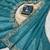 Teal Color Embroidery Thread and Zari Work georgette Saree