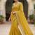 Yellow Color Embroidery Thread and Zari Work georgette Saree