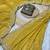 Yellow Color Embroidery Thread and Zari Work georgette Saree