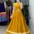 Mustard Color Fancy Plain Lehenga With Lace Patti Work Blouse For Navratri - full stitched free size