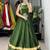 Mehendi Color Fancy Plain Lehenga With Lace Patti Work Blouse For Navratri - full stitched free size