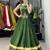 Mehendi Color Fancy Plain Lehenga With Lace Patti Work Blouse For Navratri - full stitched free size