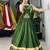 Mehendi Color Fancy Plain Lehenga With Lace Patti Work Blouse For Navratri - full stitched free size