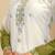 Olive Color Front Embroidery Beads Work With Cut-work Padding Star Georgette Kurti Set