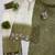 Olive Color Front Embroidery Beads Work With Cut-work Padding Star Georgette Kurti Set