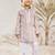 Boys aqua cotton kurta pyjama set