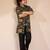 Cotton kurta set with pyjama for boys| black | navratri