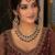 Maroon green color necklace set with earrings & maang tikka | kundan & agate stone | lekar gold plating