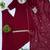 Maroon Color Front & Back Mirror Work With Drawstring Pattern Faux Georgette Kurti Set
