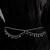Silver plated cz studded star tassel kamar bandh waist belly chain jewellery  gift for women