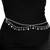Silver plated cz studded layer waist belly chain adjustable kamar bandh jewellery gift