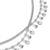 Silver plated cz studded layer waist belly chain adjustable kamar bandh jewellery gift