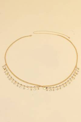 Butterfly style gold plated waist chain dress body belt kamar bandh belly chain 1