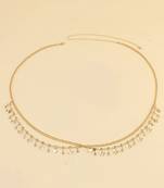 Butterfly style gold plated waist chain dress body belt kamar bandh belly chain