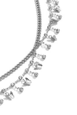 Butterfly style silver plated waist chain dress body belt kamar bandh belly chain 3