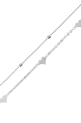 Silver plated contemporary belly chain kamarbandh jewellery for women & girls (set of 2)