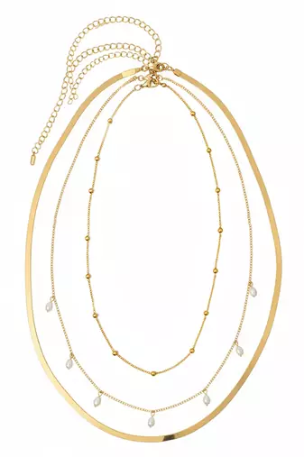 Gold plated pearl studded contemporary belly chain kamarbandh jewellery for women & girls