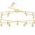 Crystal studded gold plated fancy kamarbandh belly chain waist chain jewellery for women