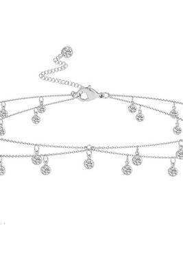 Crystal studded silver plated fancy kamarbandh belly chain waist chain jewellery for women 4