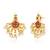 Faux ruby studded gold plated ethnic kamarbandh belly chain jewellery for women & girls